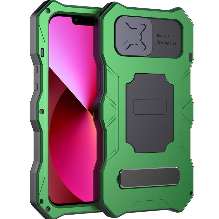 For iPhone 13 mini Camshield Shockproof Life Waterproof Dustproof Metal Case with Holder
