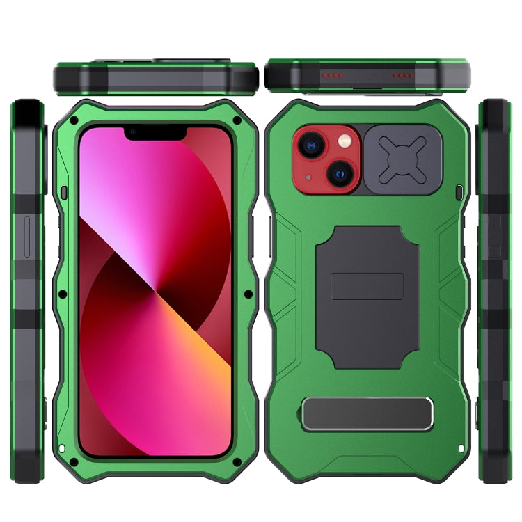 For iPhone 13 mini Camshield Shockproof Life Waterproof Dustproof Metal Case with Holder