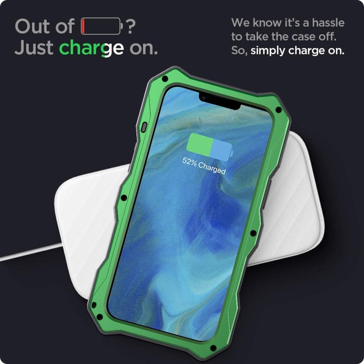 For iPhone 13 mini Camshield Shockproof Life Waterproof Dustproof Metal Case with Holder