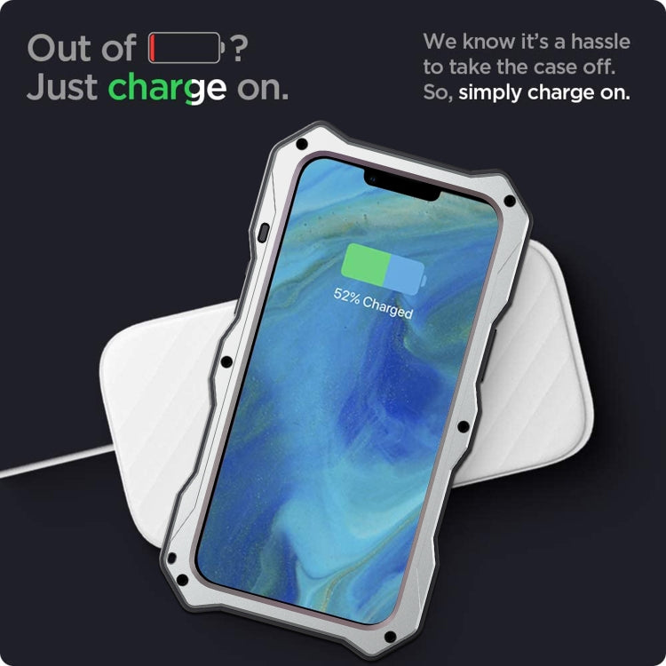 For iPhone 13 mini Camshield Shockproof Life Waterproof Dustproof Metal Case with Holder