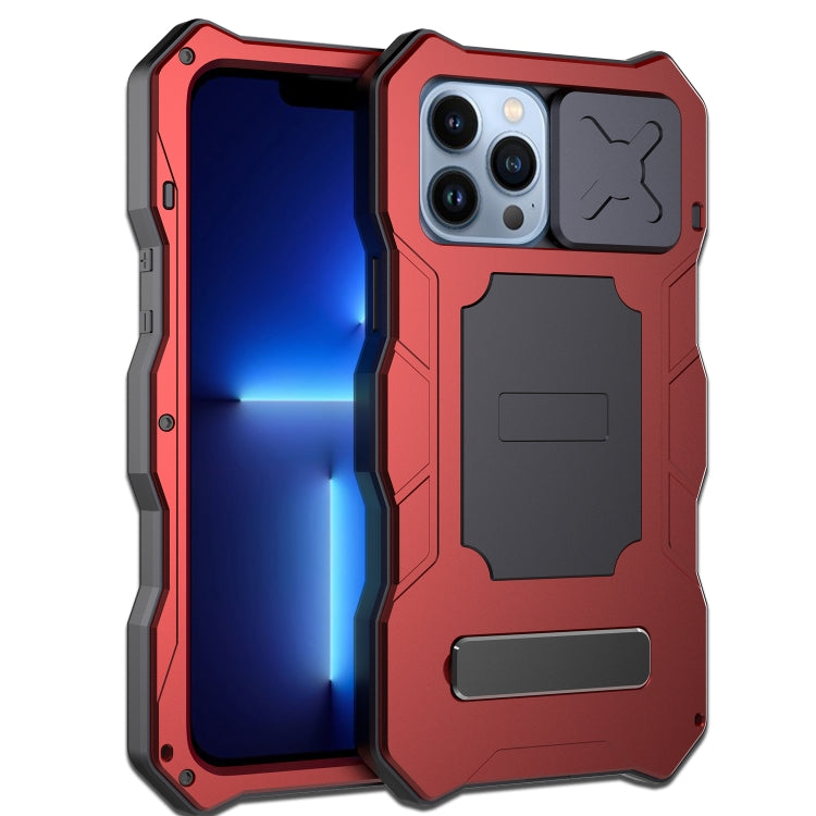 For iPhone 12 Pro Max Camshield Shockproof Life Waterproof Dustproof Metal Case with Holder