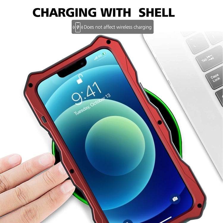 For iPhone 12 Pro Max Camshield Shockproof Life Waterproof Dustproof Metal Case with Holder