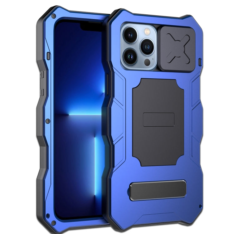 For iPhone 12 Pro Max Camshield Shockproof Life Waterproof Dustproof Metal Case with Holder