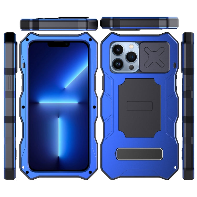 For iPhone 12 Pro Max Camshield Shockproof Life Waterproof Dustproof Metal Case with Holder