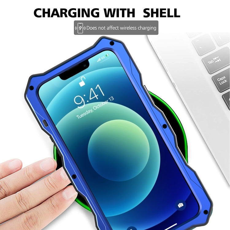 For iPhone 12 Pro Max Camshield Shockproof Life Waterproof Dustproof Metal Case with Holder