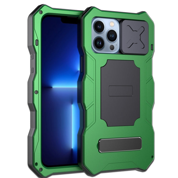 For iPhone 12 Pro Max Camshield Shockproof Life Waterproof Dustproof Metal Case with Holder