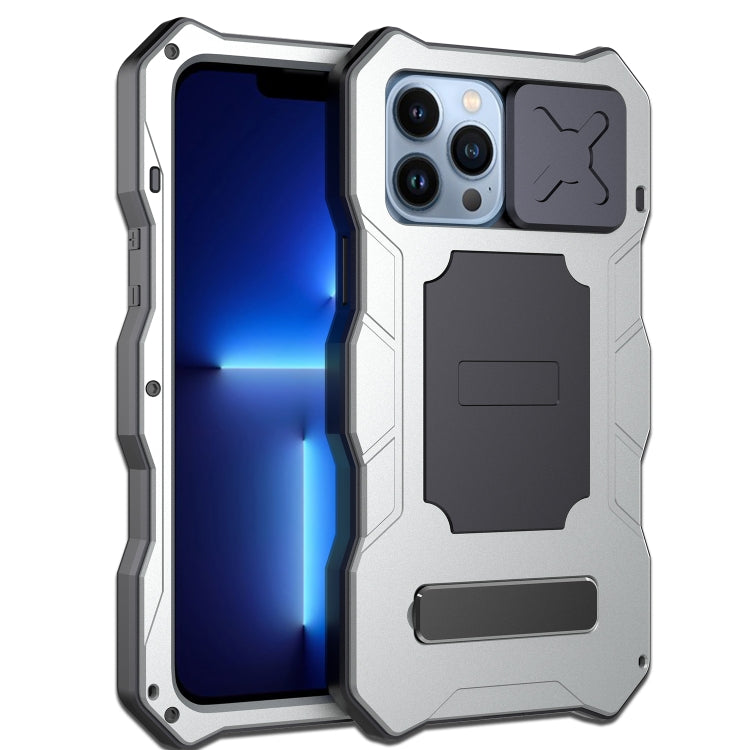 For iPhone 12 Pro Max Camshield Shockproof Life Waterproof Dustproof Metal Case with Holder
