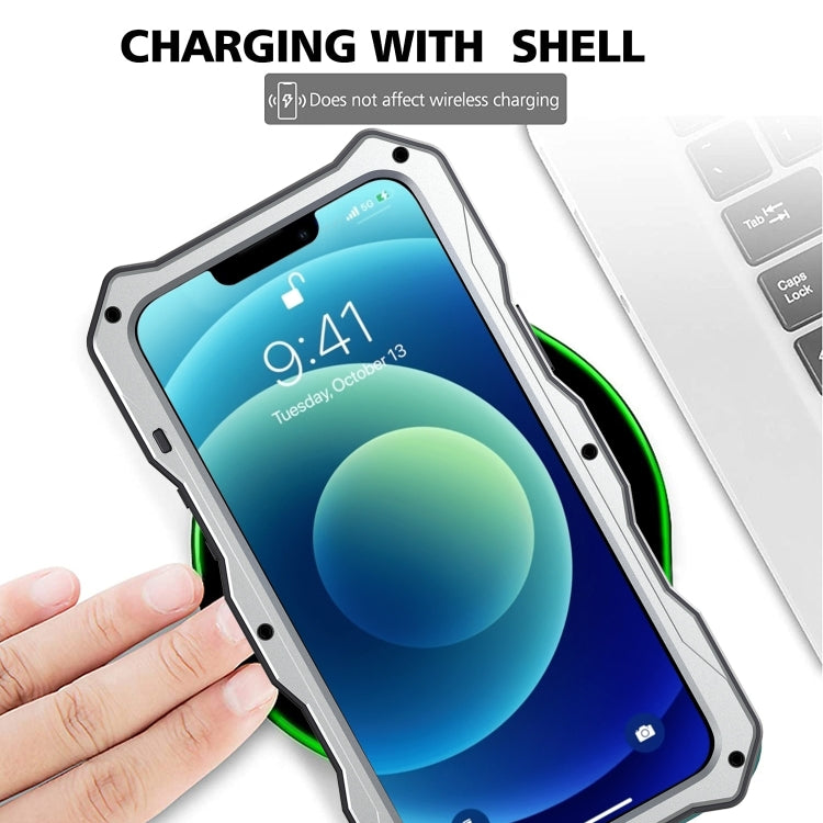 For iPhone 12 Pro Max Camshield Shockproof Life Waterproof Dustproof Metal Case with Holder