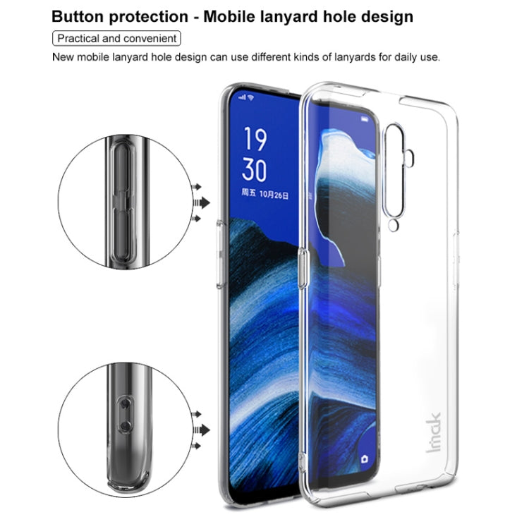 For OPPO Reno2 Z IMAK Wing II Wear-resisting Crystal Pro Protective Case(Transparent)