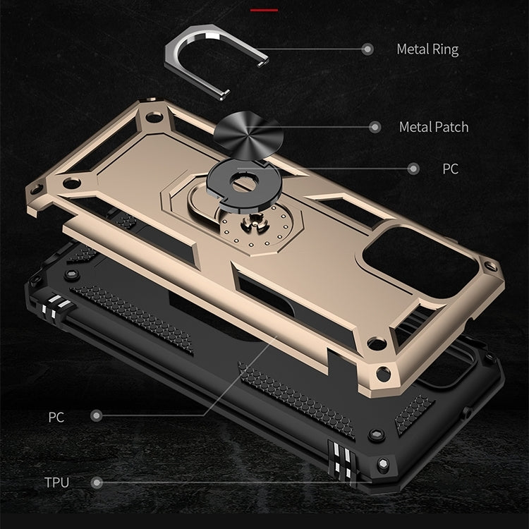 For Samsung Galaxy A03s 164mm Version Shockproof TPU + PC Protective Case with 360 Degree Rotating Holder