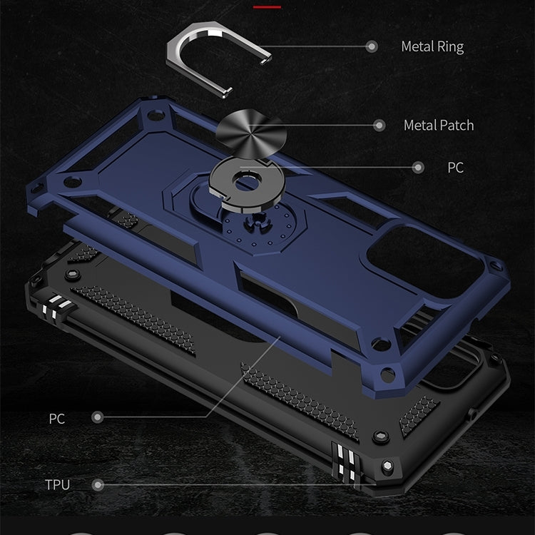 For Samsung Galaxy A03s 164mm Version Shockproof TPU + PC Protective Case with 360 Degree Rotating Holder