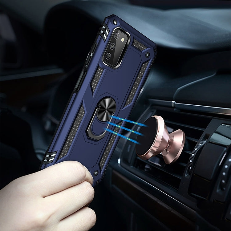 For Samsung Galaxy A03s 164mm Version Shockproof TPU + PC Protective Case with 360 Degree Rotating Holder