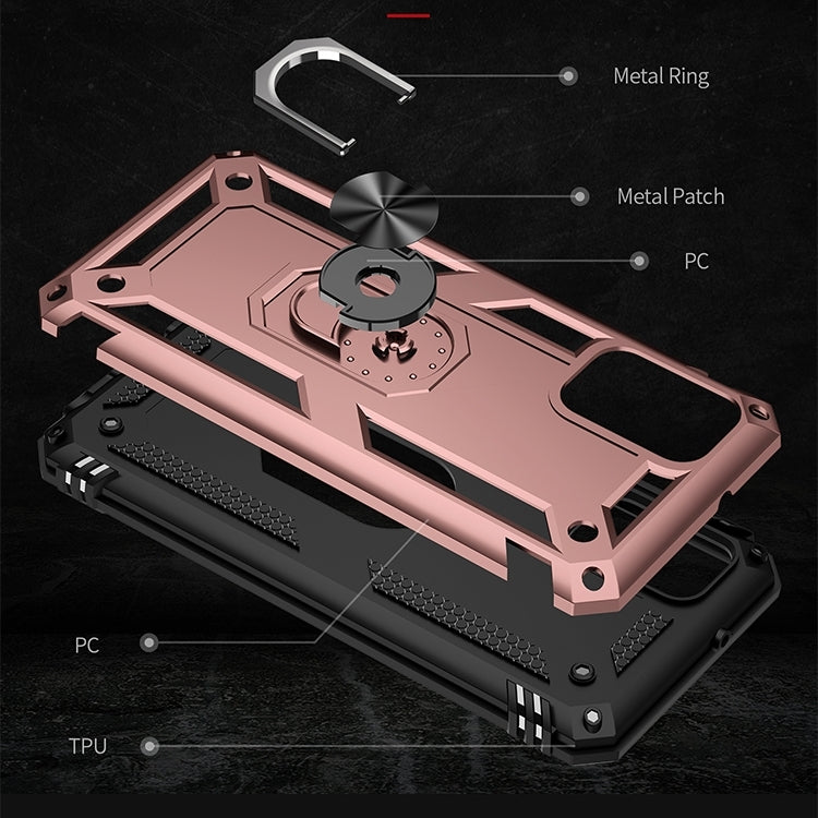 For Samsung Galaxy A03s 164mm Version Shockproof TPU + PC Protective Case with 360 Degree Rotating Holder
