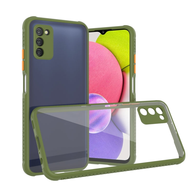 For Samsung Galaxy A03s 166mm Michelin Tires Texture Acrylic + TPU Shockproof Phone Case