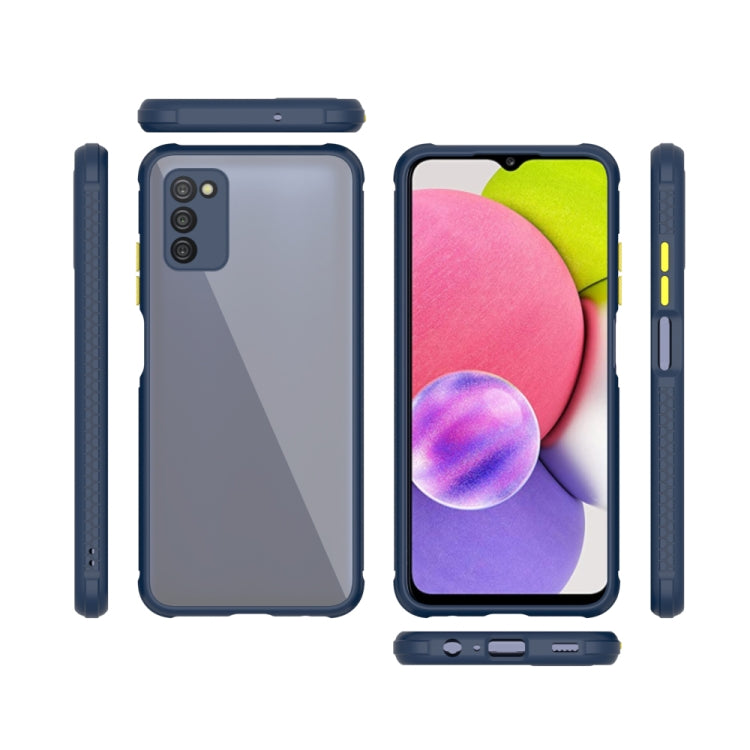 For Samsung Galaxy A03s 166mm Michelin Tires Texture Acrylic + TPU Shockproof Phone Case