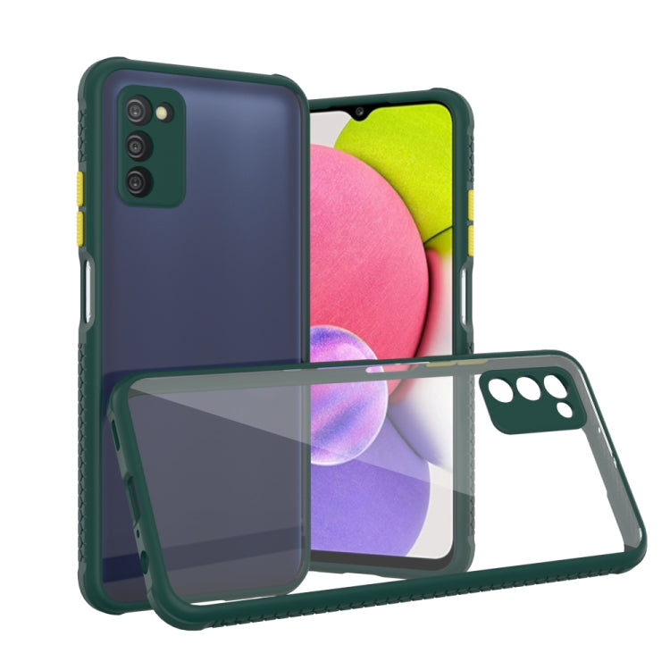 For Samsung Galaxy A03s 166mm Michelin Tires Texture Acrylic + TPU Shockproof Phone Case