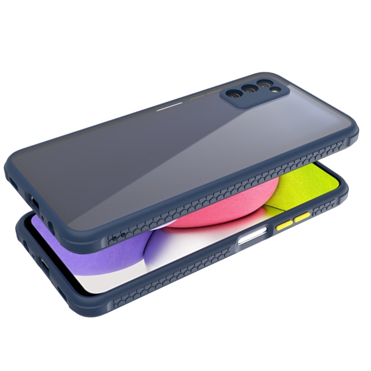 For Samsung Galaxy A03s 166mm Michelin Tires Texture Acrylic + TPU Shockproof Phone Case