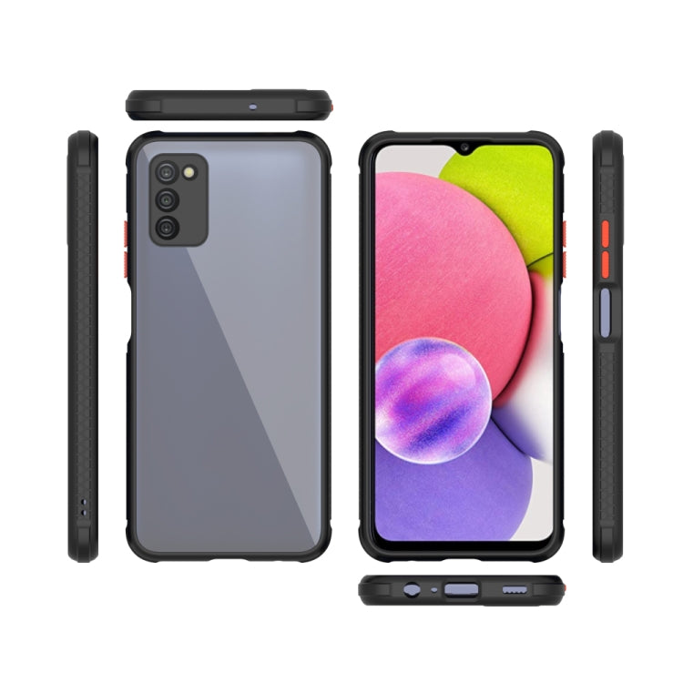 For Samsung Galaxy A03s 166mm Michelin Tires Texture Acrylic + TPU Shockproof Phone Case