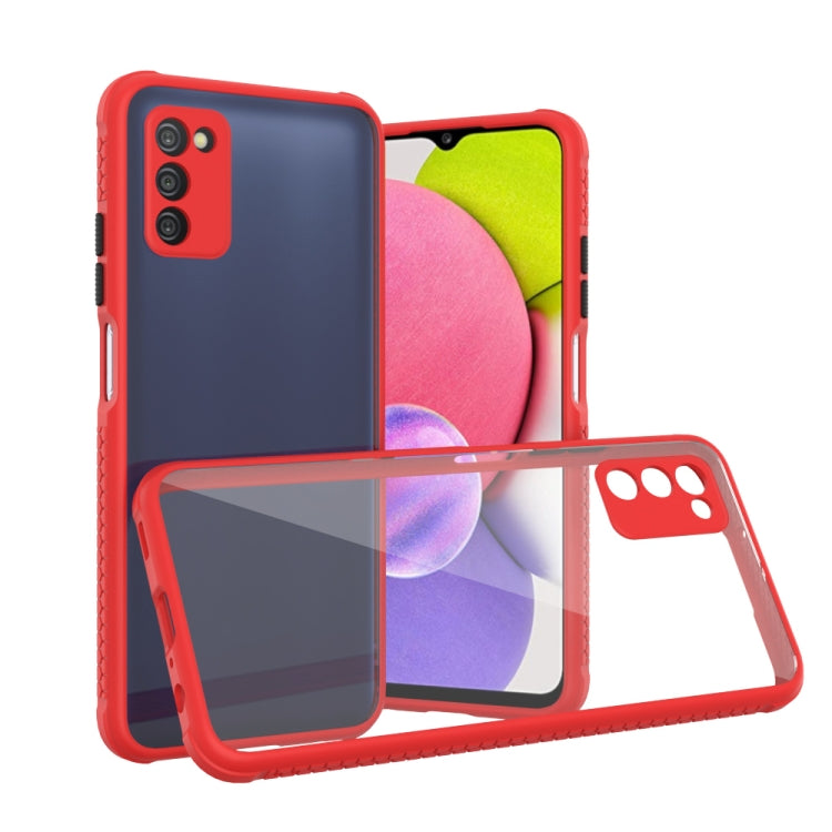 For Samsung Galaxy A03s 166mm Michelin Tires Texture Acrylic + TPU Shockproof Phone Case