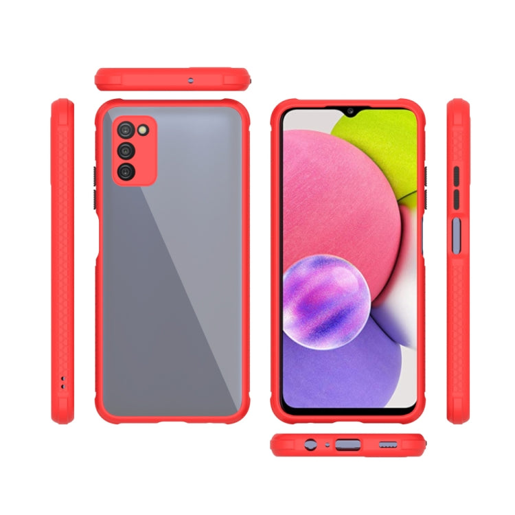 For Samsung Galaxy A03s 166mm Michelin Tires Texture Acrylic + TPU Shockproof Phone Case