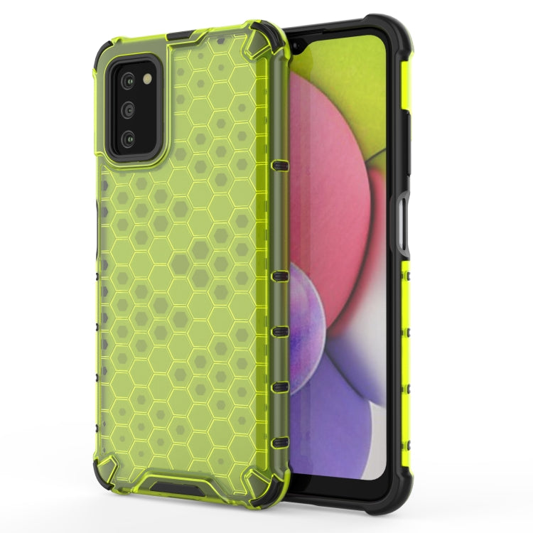 For Samsung Galaxy A03s 166mm Shockproof Honeycomb PC + TPU Phone Case