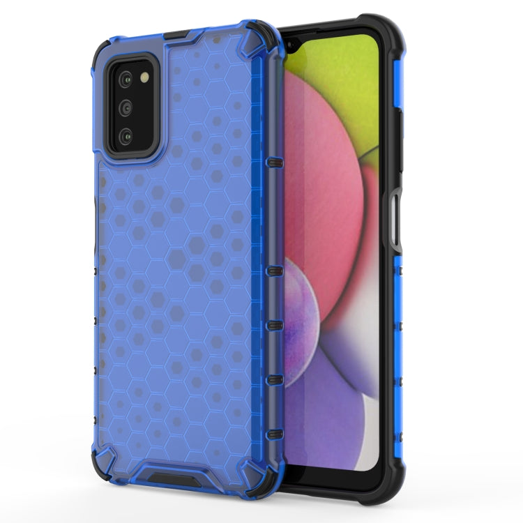 For Samsung Galaxy A03s 166mm Shockproof Honeycomb PC + TPU Phone Case