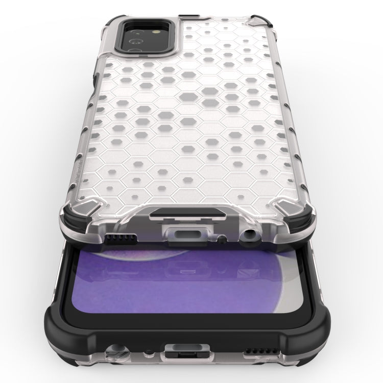 For Samsung Galaxy A03s 166mm Shockproof Honeycomb PC + TPU Phone Case