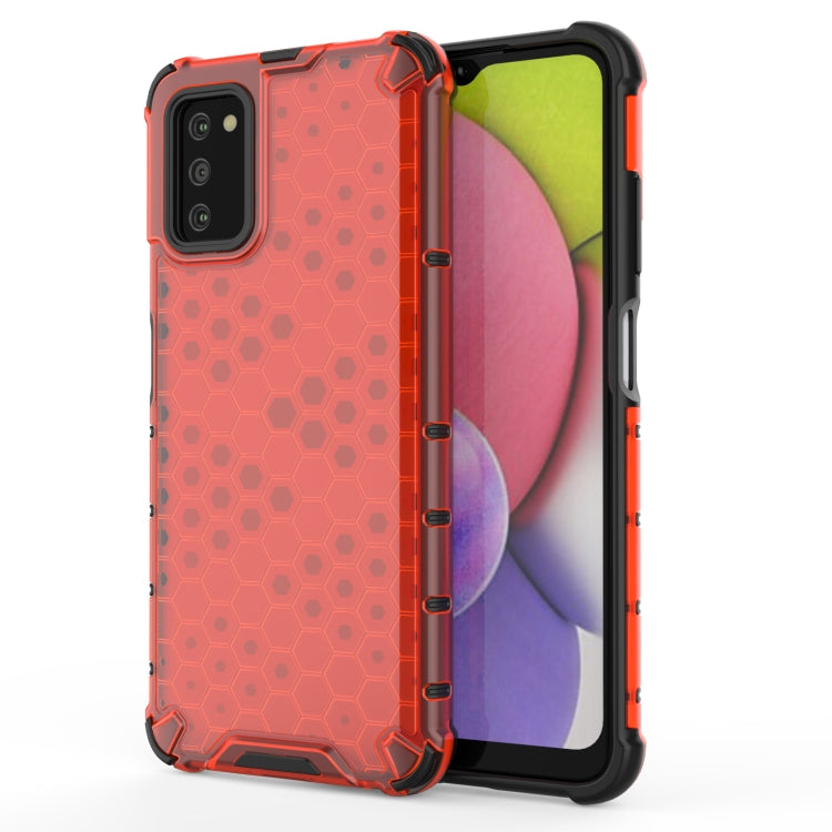 For Samsung Galaxy A03s 166mm Shockproof Honeycomb PC + TPU Phone Case