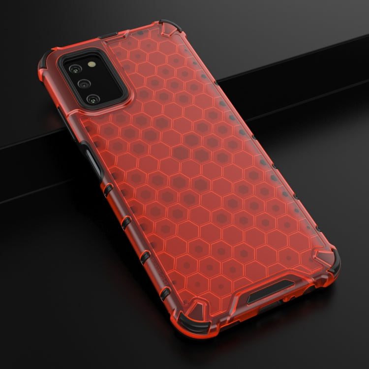 For Samsung Galaxy A03s 166mm Shockproof Honeycomb PC + TPU Phone Case