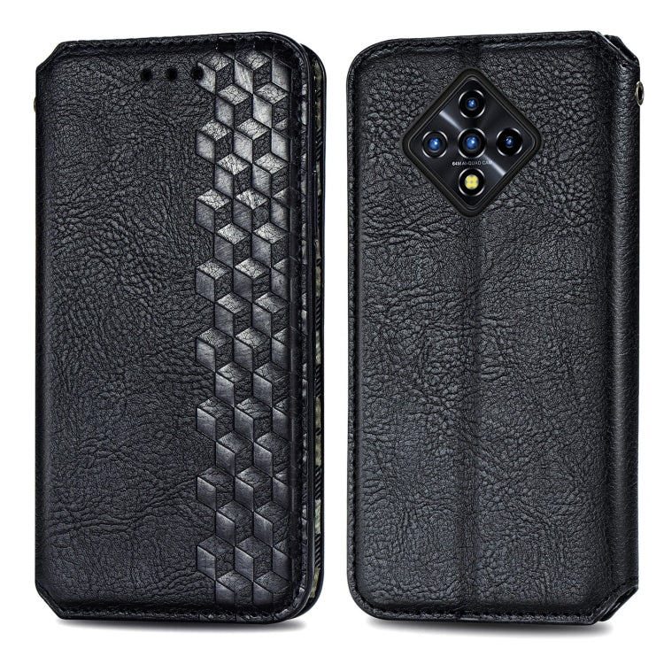 For Infinix Zero 8 Cubic Grid Pressed Horizontal Flip Magnetic Leather Case with Holder & Card Slots & Wallet