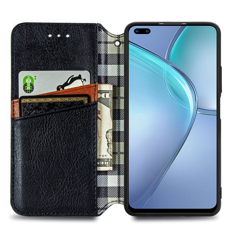 For Infinix Zero 8 Cubic Grid Pressed Horizontal Flip Magnetic Leather Case with Holder & Card Slots & Wallet