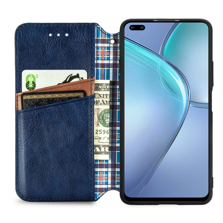 For Infinix Zero 8 Cubic Grid Pressed Horizontal Flip Magnetic Leather Case with Holder & Card Slots & Wallet