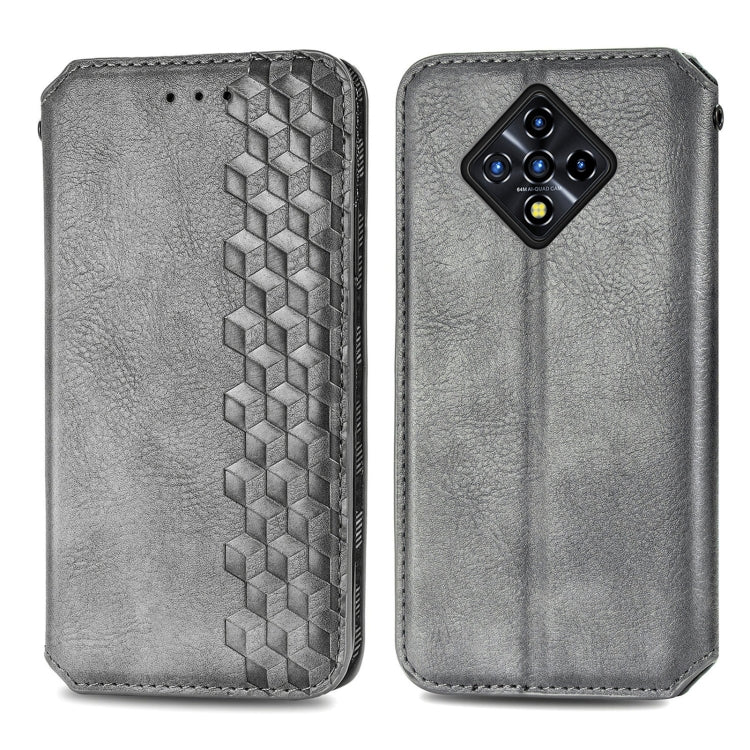 For Infinix Zero 8 Cubic Grid Pressed Horizontal Flip Magnetic Leather Case with Holder & Card Slots & Wallet