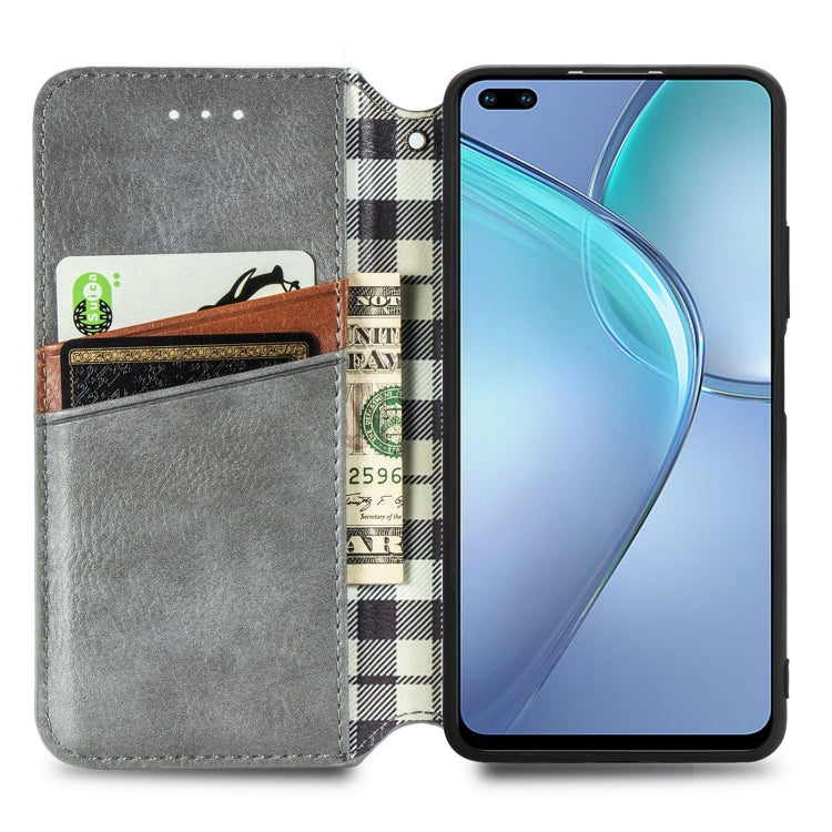 For Infinix Zero 8 Cubic Grid Pressed Horizontal Flip Magnetic Leather Case with Holder & Card Slots & Wallet