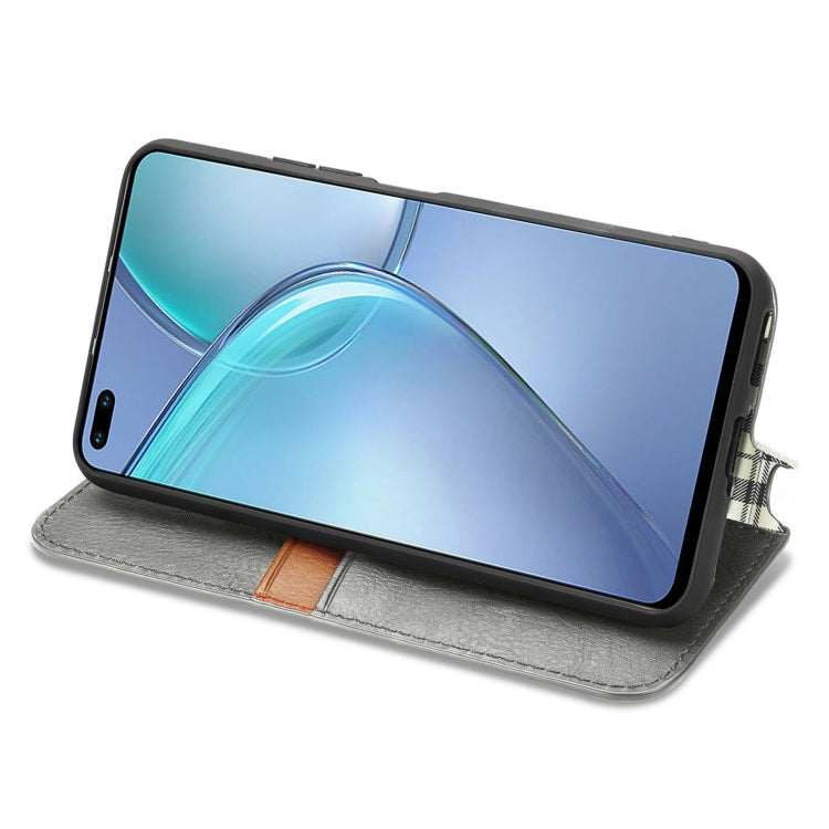 For Infinix Zero 8 Cubic Grid Pressed Horizontal Flip Magnetic Leather Case with Holder & Card Slots & Wallet