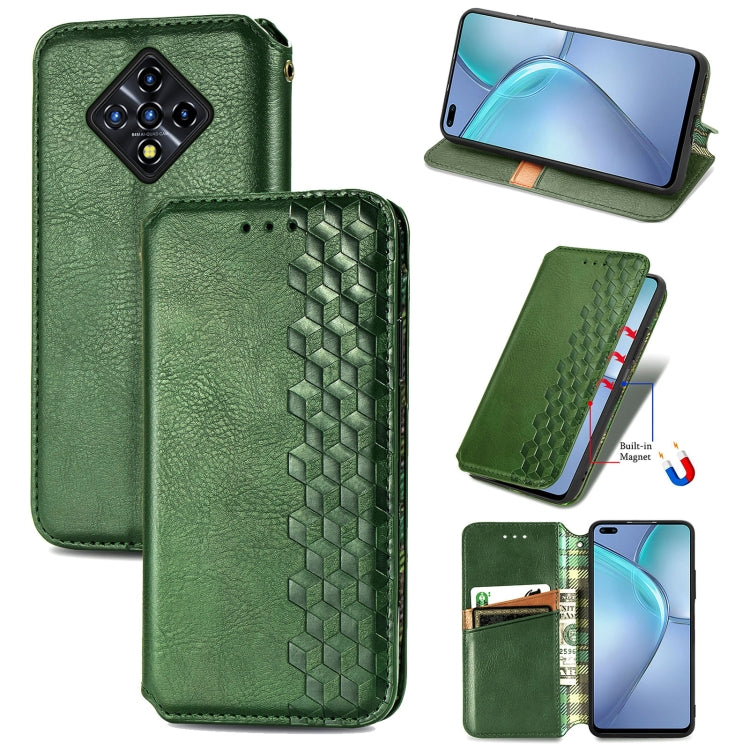 For Infinix Zero 8 Cubic Grid Pressed Horizontal Flip Magnetic Leather Case with Holder & Card Slots & Wallet
