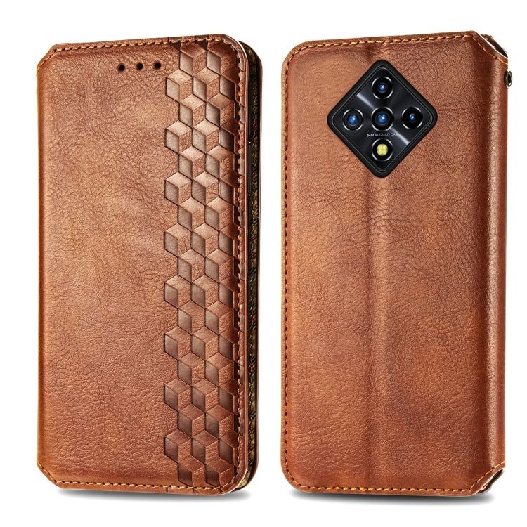For Infinix Zero 8 Cubic Grid Pressed Horizontal Flip Magnetic Leather Case with Holder & Card Slots & Wallet