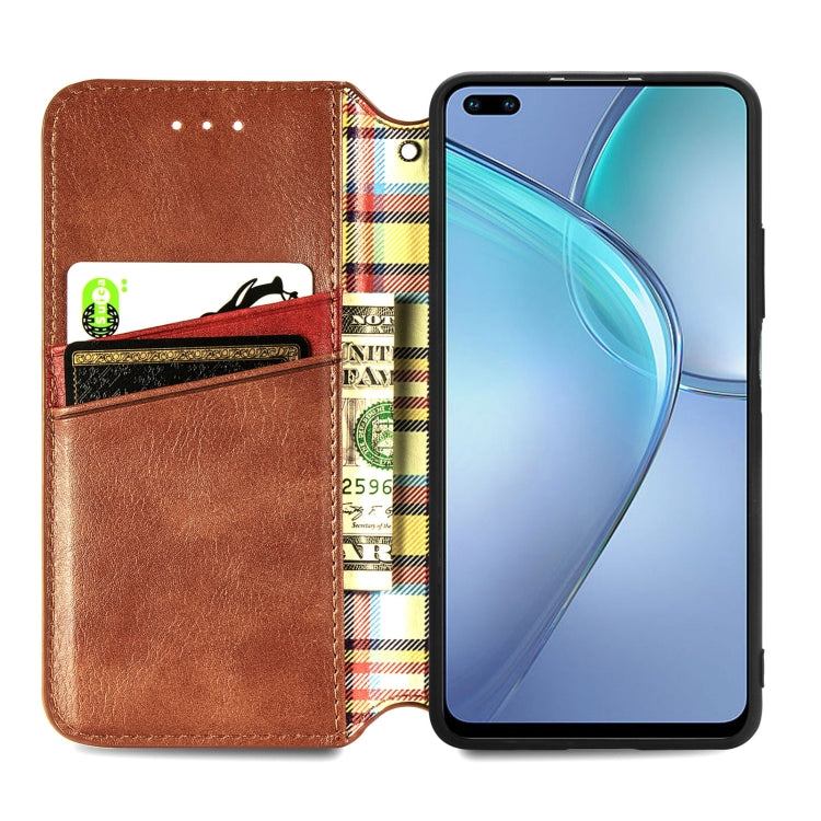 For Infinix Zero 8 Cubic Grid Pressed Horizontal Flip Magnetic Leather Case with Holder & Card Slots & Wallet