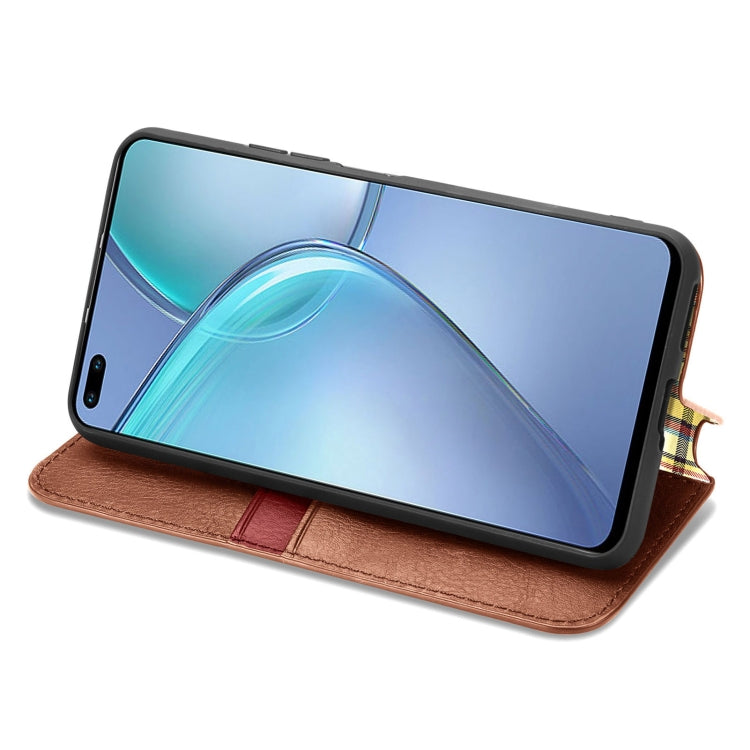 For Infinix Zero 8 Cubic Grid Pressed Horizontal Flip Magnetic Leather Case with Holder & Card Slots & Wallet