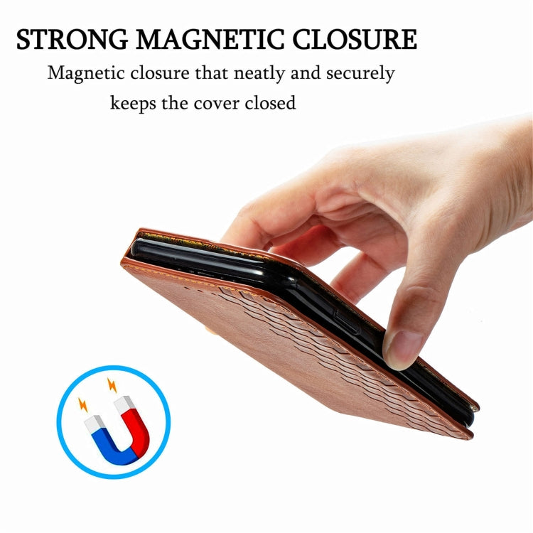 For Vodafone Smart E11 Cubic Grid Pressed Horizontal Flip Magnetic Leather Case with Holder & Card Slots & Wallet