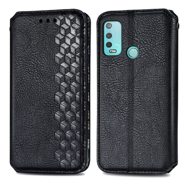 For Wiko Power U30 Cubic Grid Pressed Horizontal Flip Magnetic Leather Case with Holder & Card Slots & Wallet