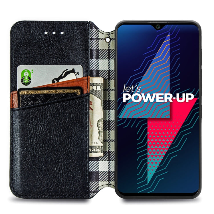 For Wiko Power U30 Cubic Grid Pressed Horizontal Flip Magnetic Leather Case with Holder & Card Slots & Wallet