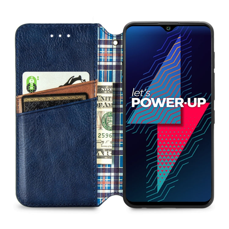 For Wiko Power U30 Cubic Grid Pressed Horizontal Flip Magnetic Leather Case with Holder & Card Slots & Wallet