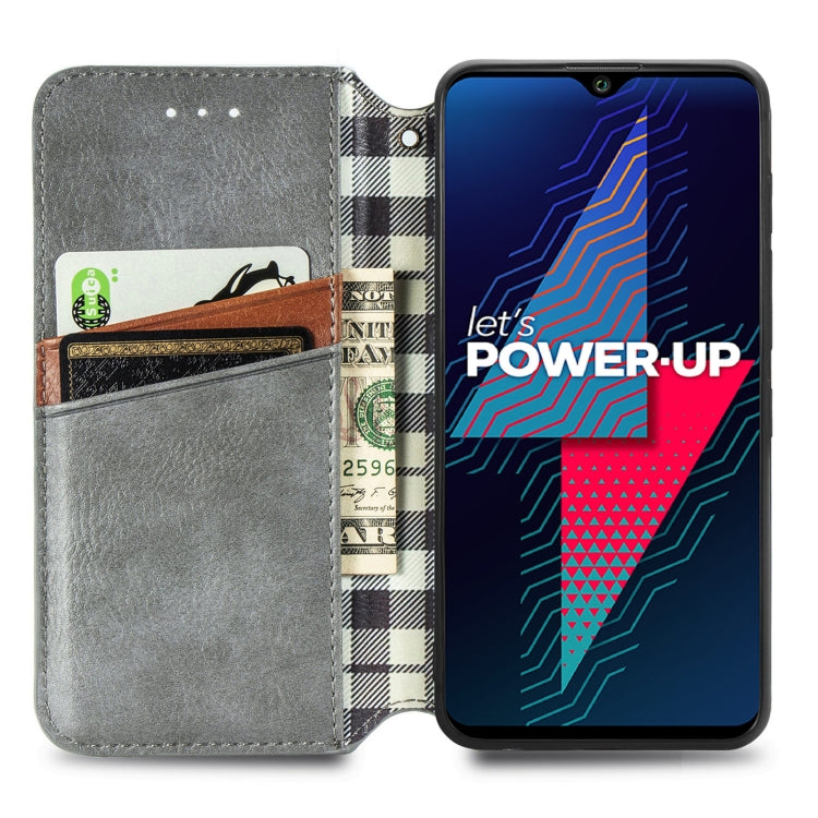 For Wiko Power U30 Cubic Grid Pressed Horizontal Flip Magnetic Leather Case with Holder & Card Slots & Wallet
