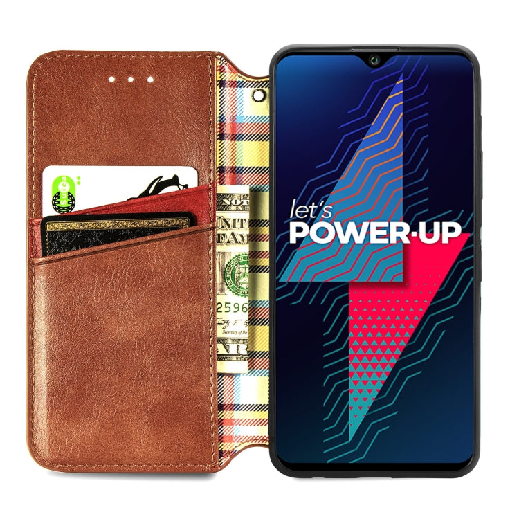 For Wiko Power U30 Cubic Grid Pressed Horizontal Flip Magnetic Leather Case with Holder & Card Slots & Wallet