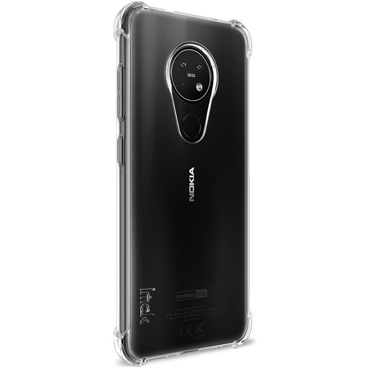 For Nokia 7.2 / 6.2 IMAK All-inclusive Shockproof Airbag TPU Case, with Screen Protector