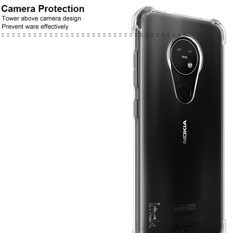 For Nokia 7.2 / 6.2 IMAK All-inclusive Shockproof Airbag TPU Case, with Screen Protector