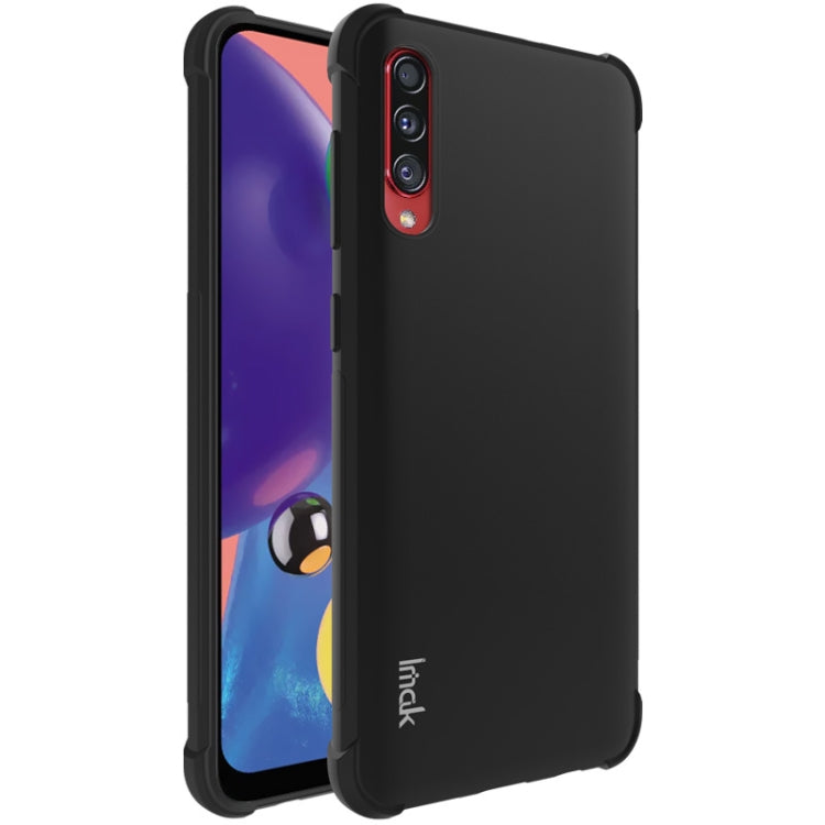 For Galaxy A70s IMAK All-inclusive Shockproof Airbag TPU Case, with Screen Protector