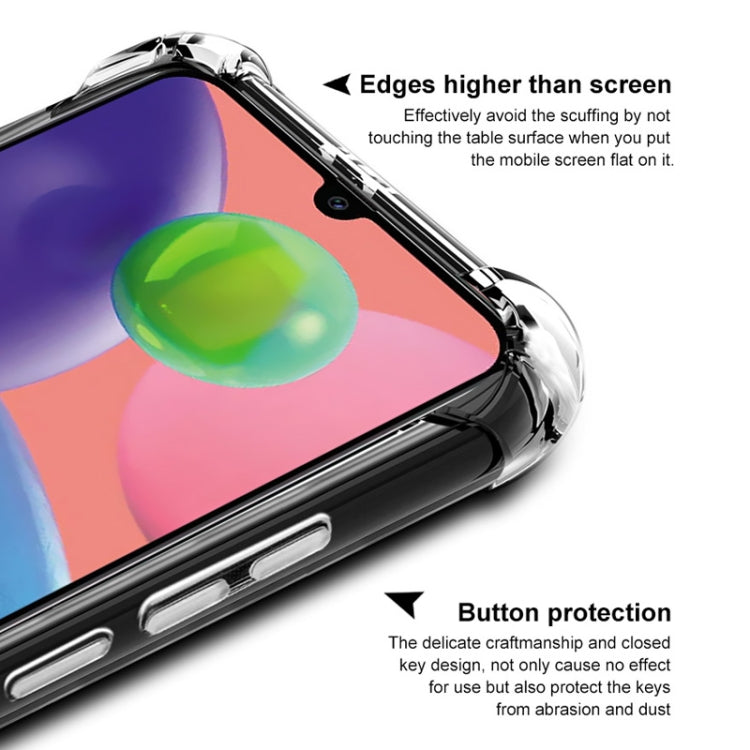 For Galaxy A70s IMAK All-inclusive Shockproof Airbag TPU Case, with Screen Protector