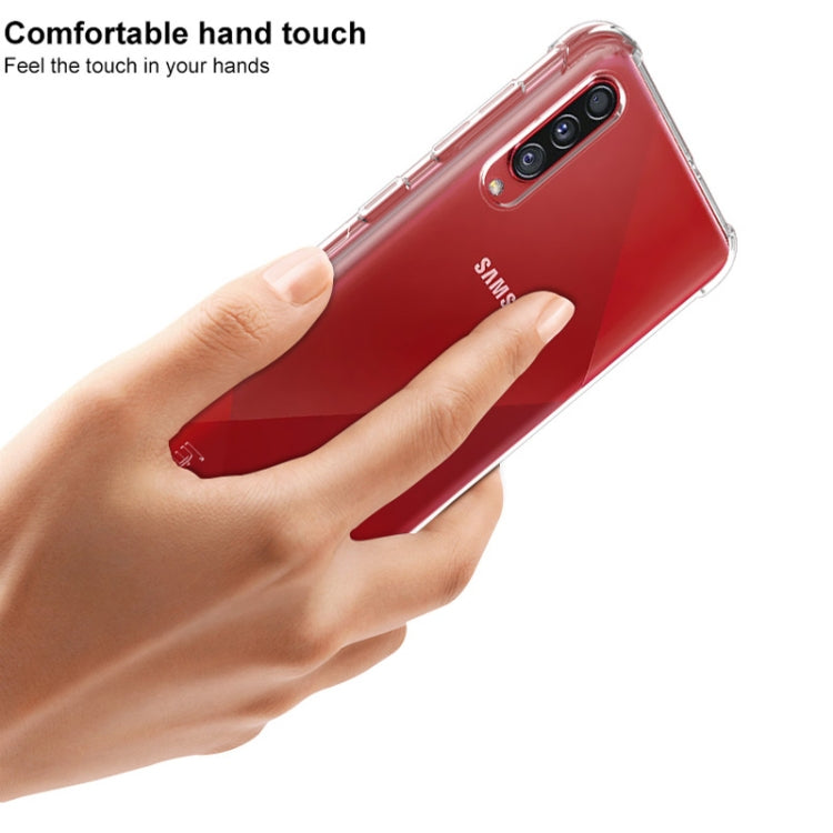For Galaxy A70s IMAK All-inclusive Shockproof Airbag TPU Case, with Screen Protector